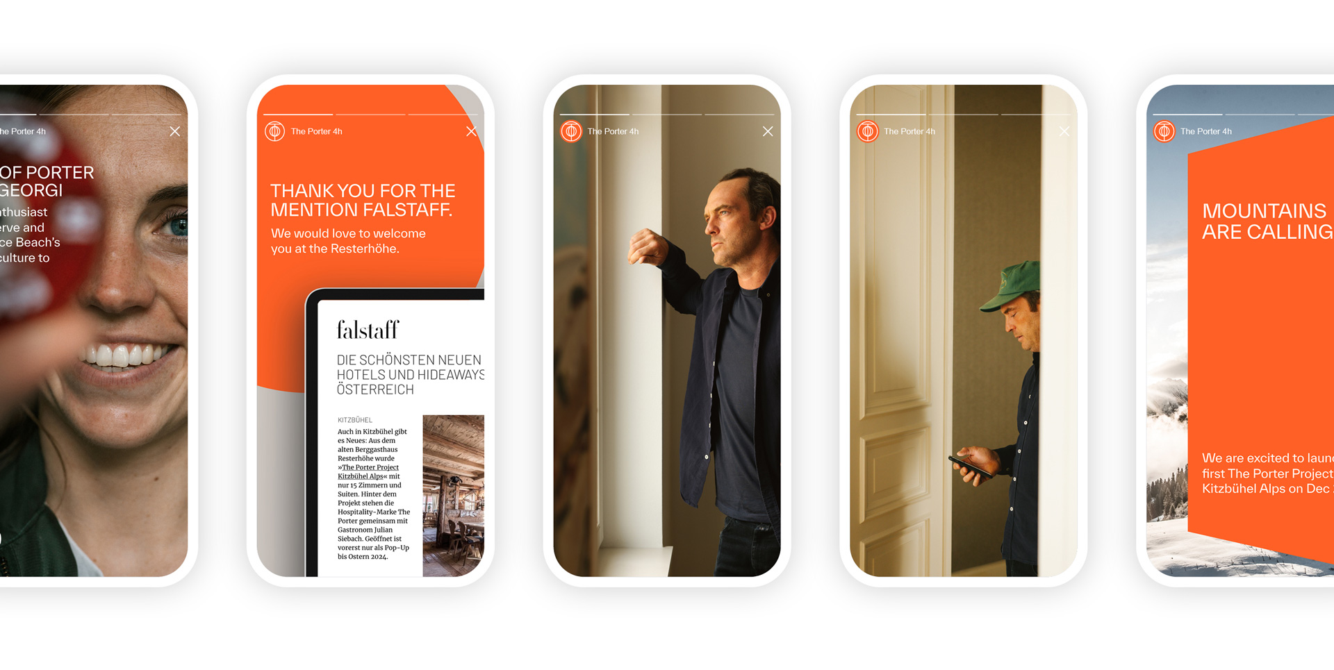 Entwicklung des neuen Branddesigns der Hospitality Marke Studio Pona für The Porter