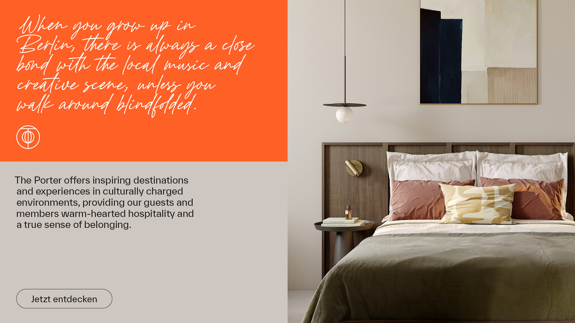 Entwicklung des neuen Branddesigns der Hospitality Marke Studio Pona für The Porter